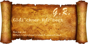 Glöckner Róbert névjegykártya